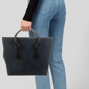Brand New Celine Med Tote in Grey Suede
